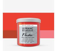 Lefranc Bourgeois Acrylic Vinyl Emulsion, Vermilion Red, 125ml Tube-Vinylfarbe