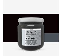 Lefranc Bourgeois Acrylic Vinyl Emulsion, Black, 400ml Topf-Vinylfarbe