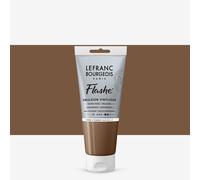 Lefranc Bourgeois Flashe, Extra-Fine Acrylic Vinyl Emulsion, Artists Quality, Raw Umber, 80ml Tube