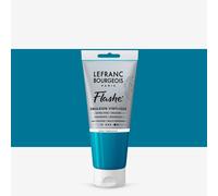 Lefranc Bourgeois Acrylic Vinyl Emulsion, Turquoise Blue, 80ml Tube-Vinylfarbe