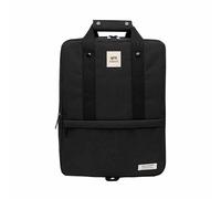 Lefrik - Smart Daily backpack - Balance between functionality and fashion - 100% recycled fabric - Eco friendly, Black, One size