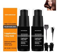 Lefron Magic Hair Concealer 2.0, Waterproof & Sweatproof Hair Filler for Thinning Hair, Instant Root Touch Up for Grey Coverage, Quick Drying Concealer Cream for Men & Women, Fuller Hair Look (2pcs)