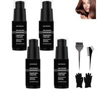 Lefron Magic Hair Concealer 2.0, Waterproof & Sweatproof Hair Filler for Thinning Hair, Instant Root Touch Up for Grey Coverage, Quick Drying Concealer Cream for Men & Women, Fuller Hair Look (4pcs)