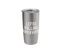 Lefse Rolling Supervisor Funny Norwegian Treat Midwestern Stainless Steel Insulated Tumbler