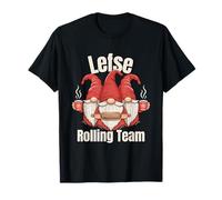 Lefse Rolling Team Christmas Gnome Holiday T-Shirt