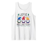 Lefse Rolling Team Christmas Gnome Holiday Tank Top
