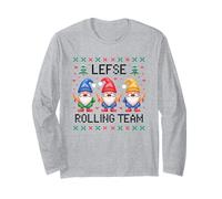Lefse Rolling Team Christmas Gnome Lefse Lovers Long Sleeve T-Shirt