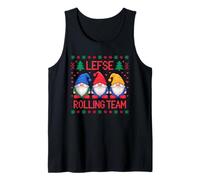 Lefse Rolling Team Christmas Gnome Lefse Tank Top
