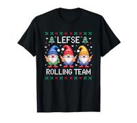 Lefse Rolling Team Christmas Gnome T-Shirt