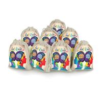 Left And Right Brain Advantage Drawstring Pouches Reusable Burlap Soft Sachet Bag Multipurpose Cotton Small Jewelry Pouch for Party Wedding Storage Home Supplies (8 Pcs)