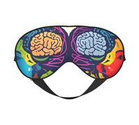 Left and Right Brain Advantage Eye Mask, Sleep Mask for Men Women 100% Blackout, No Pressure On Eyes, Soft & Breathable