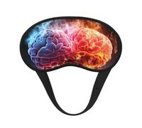 Left and Right Brain Advantage Print Comfort Eye Mask for Sleeping Light Blocking Nap for Travel Yoga Camping Night Rest