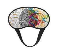 Left and Right Brain Advantage Print Sleep Eye Mask Light Blocking Soft and Comfortable Night Eye Blinder for Women Men for Sleeping Travel Night Shift