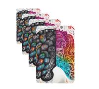 Left and right brain Car Air Freshener Cards for Women Men 4 Pack Cute Car Accessories Long Lasting Scent Car Diffuser Hanging Auto Aromatherapy Tablets Car Fresheners Gifts