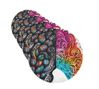 Left and right brain Car Air Freshener Cards for Women Men 4 Pack Cute Car Accessories Long Lasting Scent Car Diffuser Hanging Auto Aromatherapy Tablets Car Fresheners Gifts