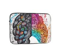 Left and Right Brain Laptop Case 13 inch, Shockproof Protective Computer Sleeve Cover Water Resistant Laptop Bag Carrying Tablet Cover Briefcase Handbags Gifts for Men Women