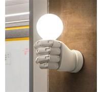 Left and Right Hand Antique Resin LOFT Retro - Restaurant Bar Light Corridor Black/White Fist Wall Lamp Sconce E27,Pendant Lighting Ceiling