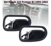 Left And Right Interior Door Handle Pair For Mazda For Protege BJ 1995 2003, OEM Compatible Replacement, Made Of ABS Plastic, Stable And Reliable