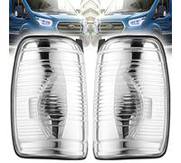 Left and Right Side Wing Mirror Indicator Lamp Lens Clear Set Pair For Ford Transit Mk8 2019 ONWARDS | OEM 1847387 1847389 BK3113B382AB BK3113B381AB | Only Fits 2019 Onwards UK Models
