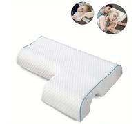 (Left Arm) 1pc Arched Cuddle Pillow With Slow Rebound Memory Foam For Couples - Anti-pressure Hand Pillow For