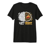 Left Brain Loves Pi Right Brain Loves Pie Funny Students Premium T-Shirt