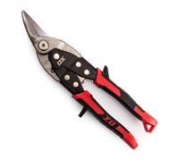 (Left Cut (Red)) OX Pro Extra Heavy Duty Adjustable Aviation Snips (Left, Right & Straight Cut)