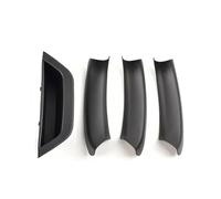 Left Door Handle Engine Air Filter Pollen Cabin Filter with Activated Carbon Compatible with Golf for MK7 2013 2014 2015 2016 2017 2018 2019 2020(Black-4pcs)