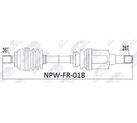Left Drive Shaft Ford Focus II 1.6I/1.8I /ATM/, 2.0I /MTM/, 1.6TDCI/1.8TDCI