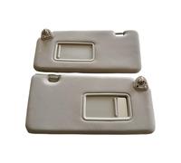 Left Driver & Right Passenger Side Car Sun Visor For Nissan Tiida Versa 2007-2012, Sun Visor Replacement With Makeup Mirror, Replaces 96401-EL31A-a pair-grey