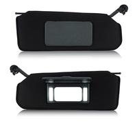Left Driver & Right Passenger Side Sun Visor for 1997-2004 Chevy Corvette C5 5.7L Car, Black Sunvisor with Light Replacement 10442033 10442034
