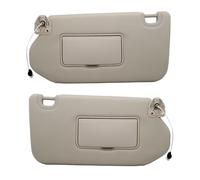 Left Driver Side & Right Passenger Sun Visor with Lamp & Mirror for 2013-2018 Pathfinder 2014-2017 Infiniti QX60 and 2013 Infiniti JX35,OEM: 96401-9PB0A 964009PB0A Beige