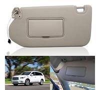 Left Driver Sun Visor with Lamp & Mirror for 2013-2018 Pathfinder 2014-2017 Infiniti QX60 and 2013 Infiniti JX35,OEM: 96401-9PB0A 964009PB0A Beige