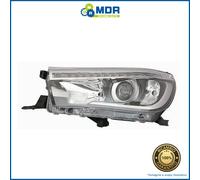 Left Front Headlight Black - for Toyota Hi-Lux Pickup 16->