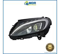 Left Front Headlight Full LED Black - SX - Mercedes C-Class 14->