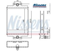LEFT FRONT/ RIGHT/ RIGHT FRONT COOLANT RADIATOR 606296 NISSENS I