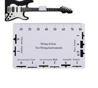 Left Guitar Height Gauge,Guitar Action Gauge,Portable Action Ruler for Chain Height - Measuring Tool, Luthier Repair Tool, Bass Accessories, Config Supplies