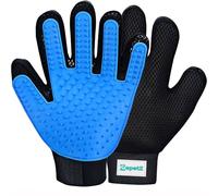 (Left hand) 1-Pack - Multi-Functional Pet Hair Remover Glove for Gentle Grooming, Bathing, and Massaging Dogs, Cats, and Horses - Perfect for Reducing Shedding - Blue - Only 1 left Hand included.