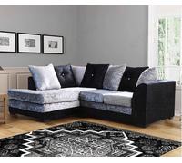 (Left Hand) Aurora Crushed Velvet Corner Sofa Snugg Furniture UK Limited Multi One Size