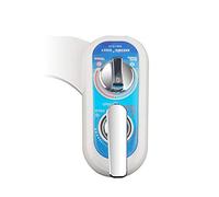 Left Hand Bidet Attachment - Non-Electric Bidet Toilet Attachment Hot and Cold for Sanitary and Feminine Wash, Fresh Water Sprayer W/Self-Cleaning Dual Nozzle,9/16