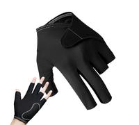 Left Hand Billiard Glove, Pool Gloves for Men - Half Finger Pool Gloves for Women, Pool Cue Gloves - Elastic Pool Billiard Gloves for Left Hand for Billiard Activity