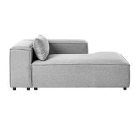 Beliani Left-Hand Chaise Lounge BRANDE Grey, Grey