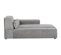 Beliani Left Hand Fabric Chaise Lounge Grey Hellnar, Grey