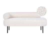 Left-Hand Chaise Longue MIRMANDE Boucle Off-White
