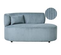 Left-Hand Chaise Longue VANVEY Corduroy Blue