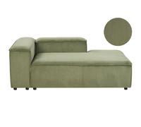 Left-Hand Chaise Lounge ARDAL Corduroy Green