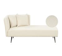 Left-Hand Chaise Lounge RIOM Boucle Off-White