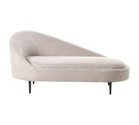 Left-Hand Chaise Lounge VALREAS Fabric Taupe