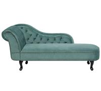 Left Hand Chaise Lounge Velvet Mint Green NIMES