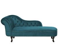 Left Hand Chaise Lounge Velvet Teal NIMES