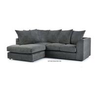 (Left Hand Corner, Grey) Chelsea Corner Sofa -Grey-Beige